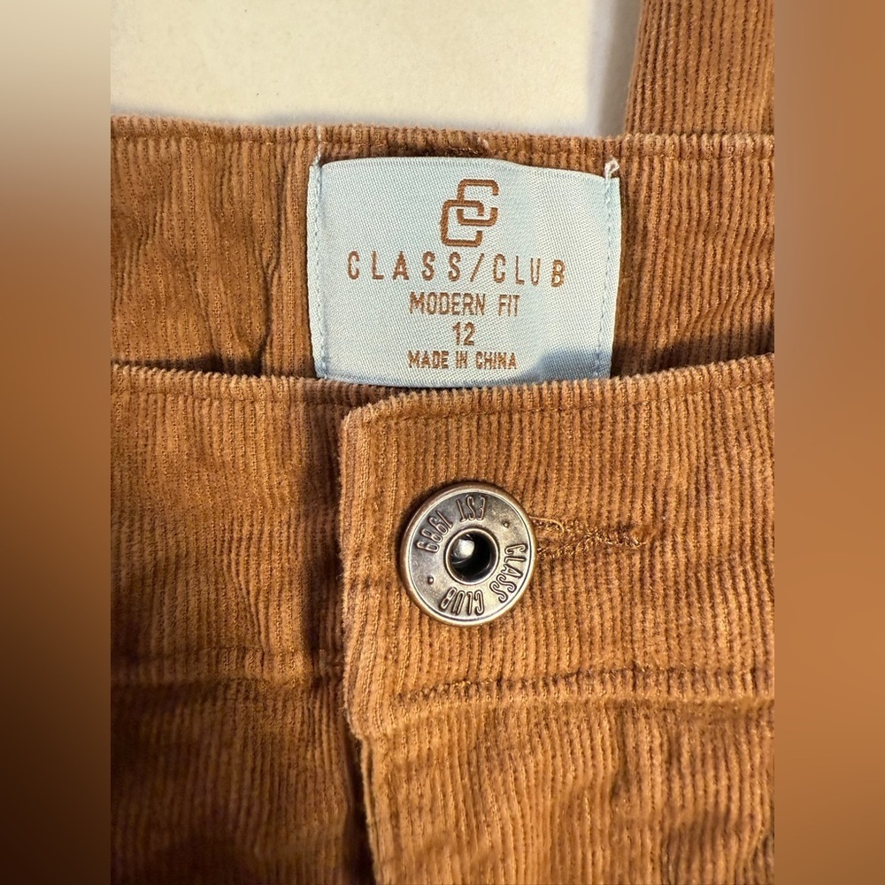 Class Club Modern‎ Fit Corduroy Pants – Kids Size 12 - Picture 5 of 7